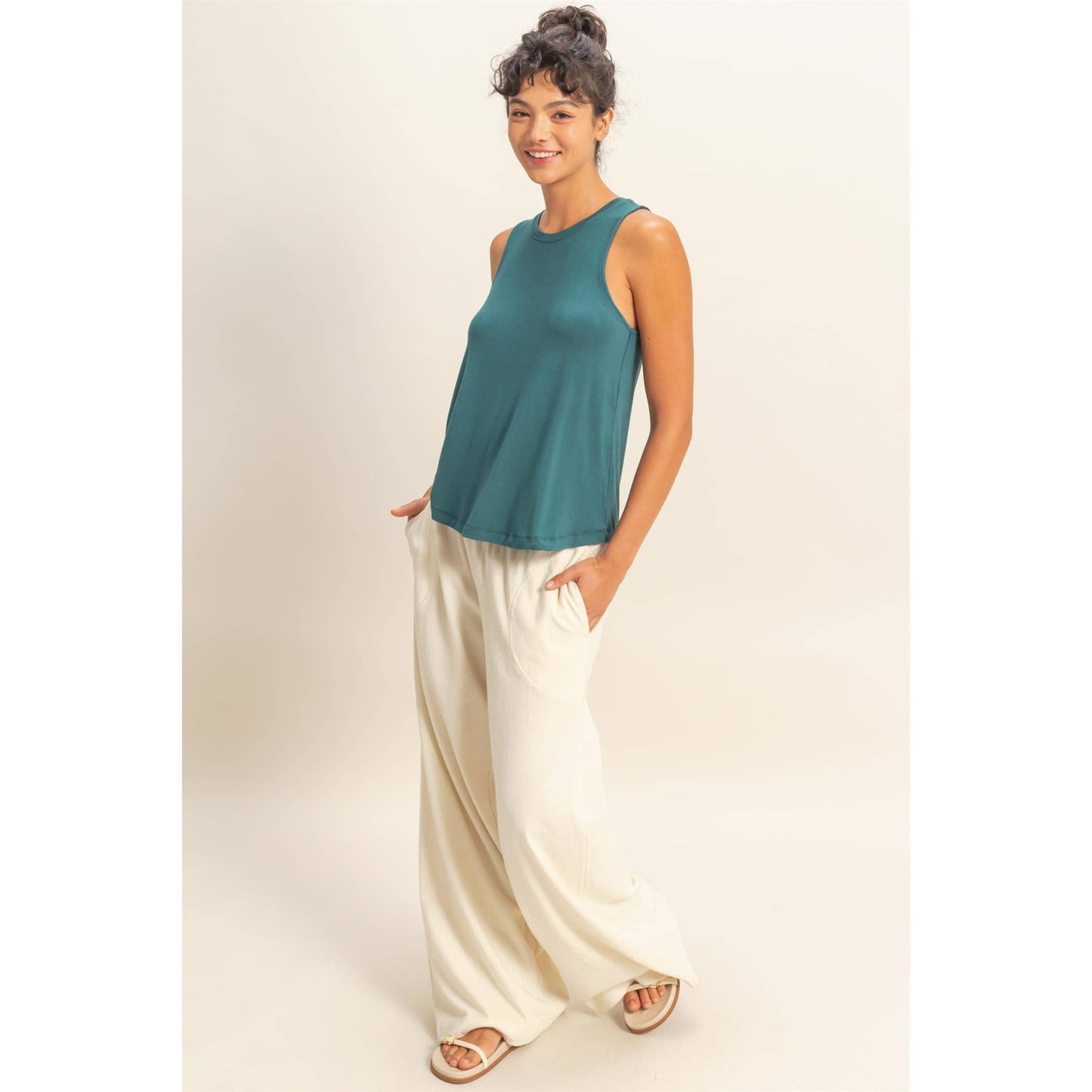 Basic Babe Rayon Flow Tank
