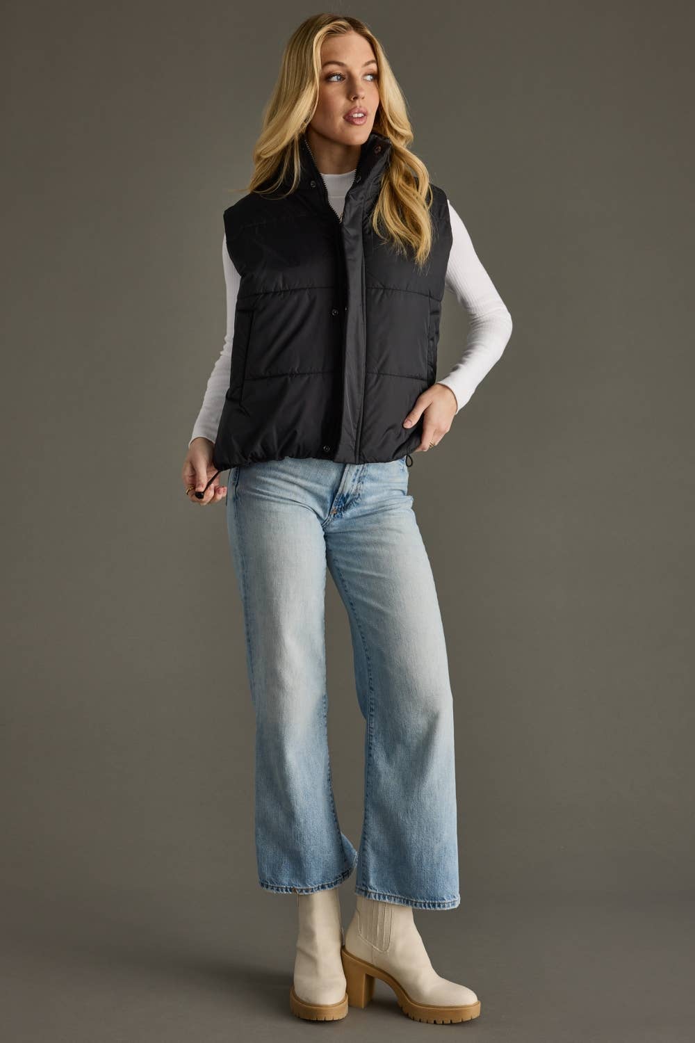 Onyx Mid Crop Vest