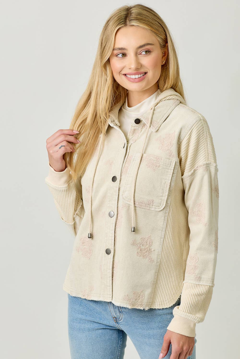 Baby Blues Floral Shacket