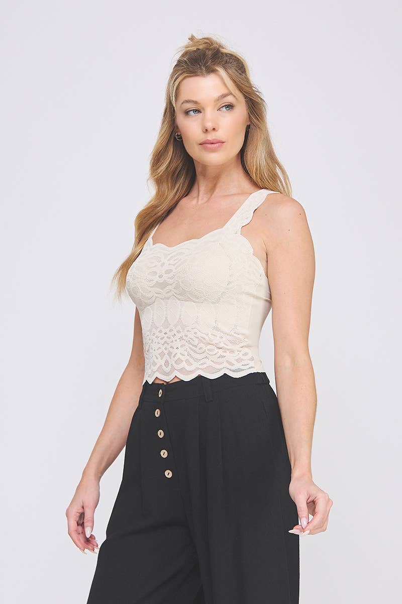 Scalloped Edge Bralette