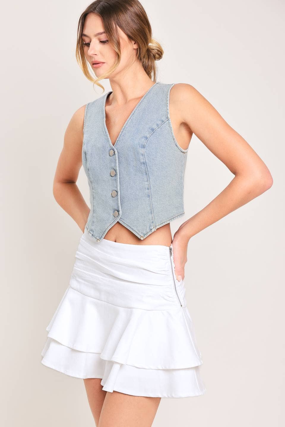 White Night Skort