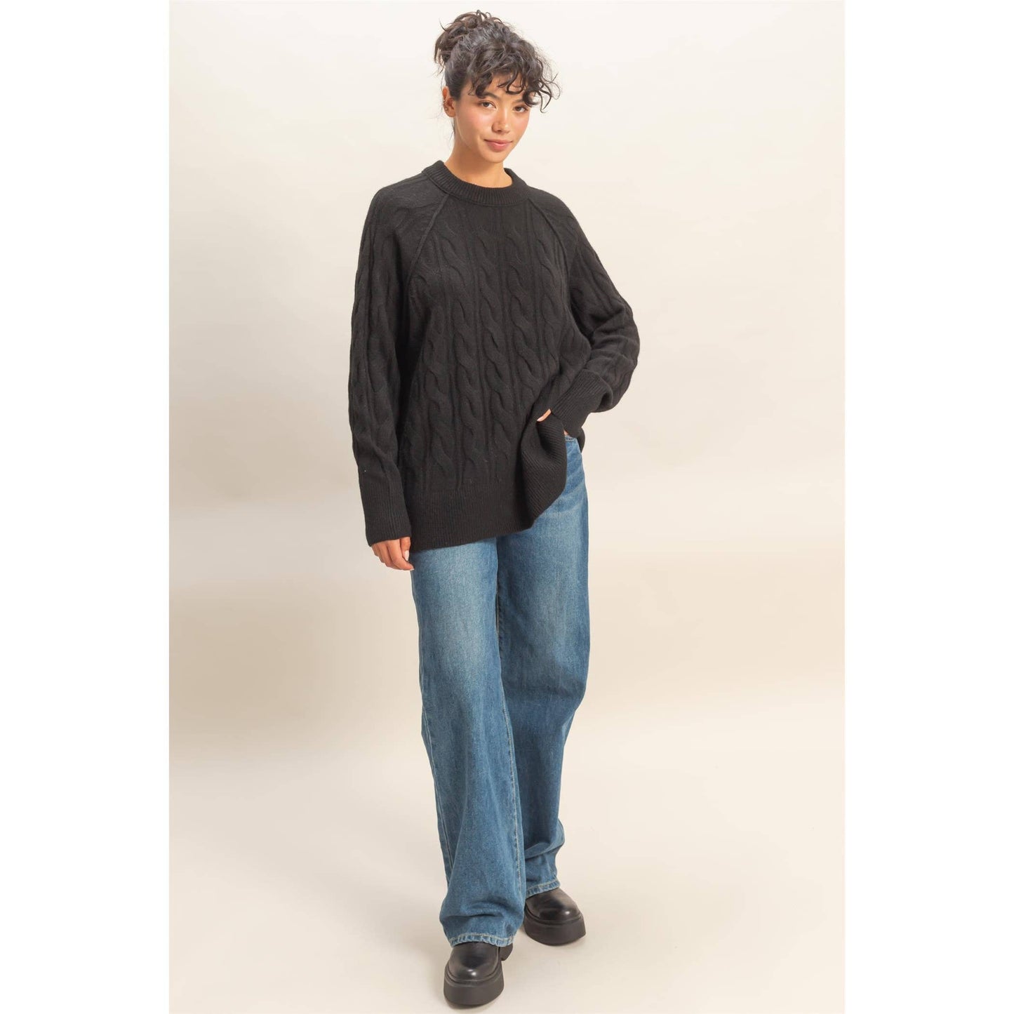 Cabin Fever Cable Knit Sweater