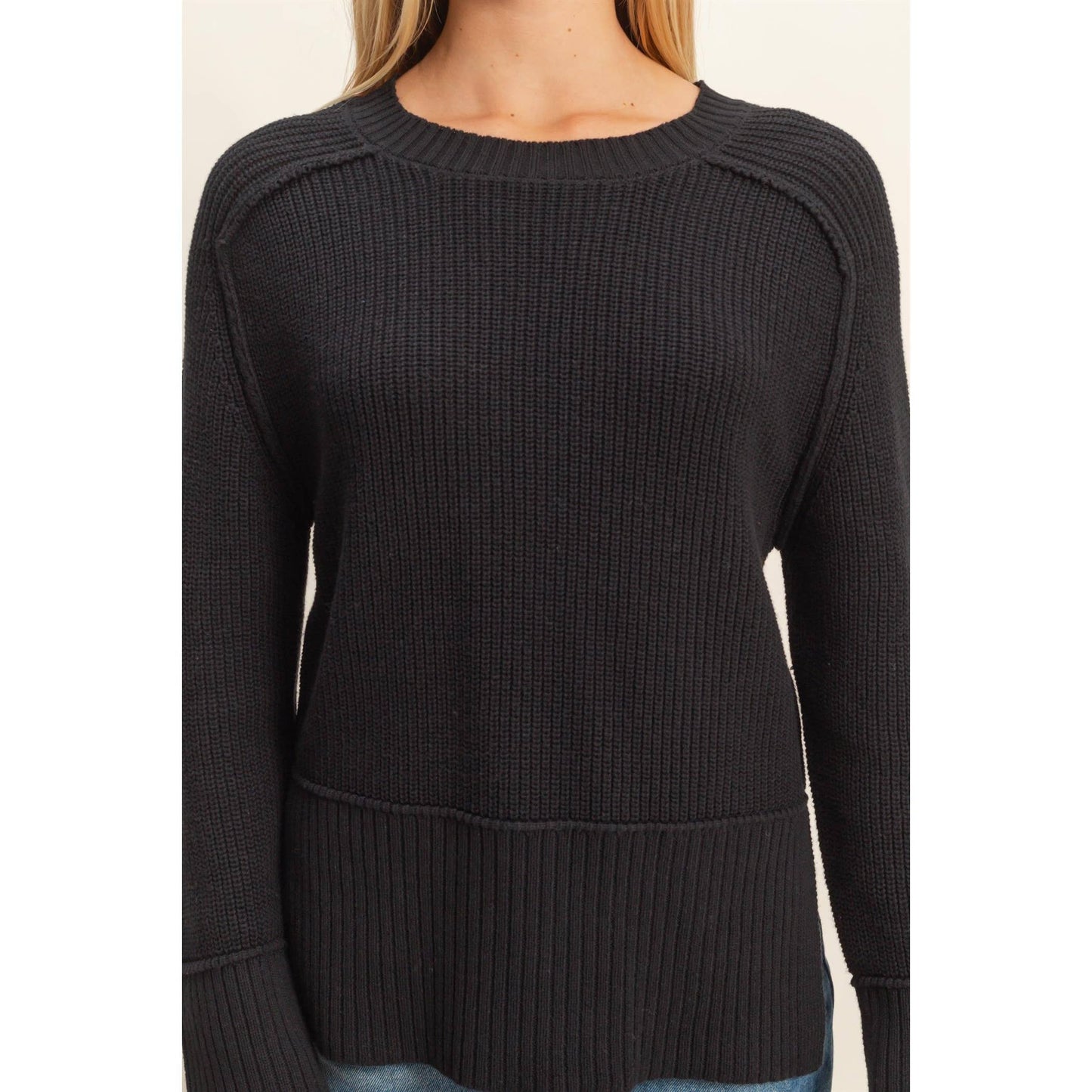 Chiara Side Slit Sweater