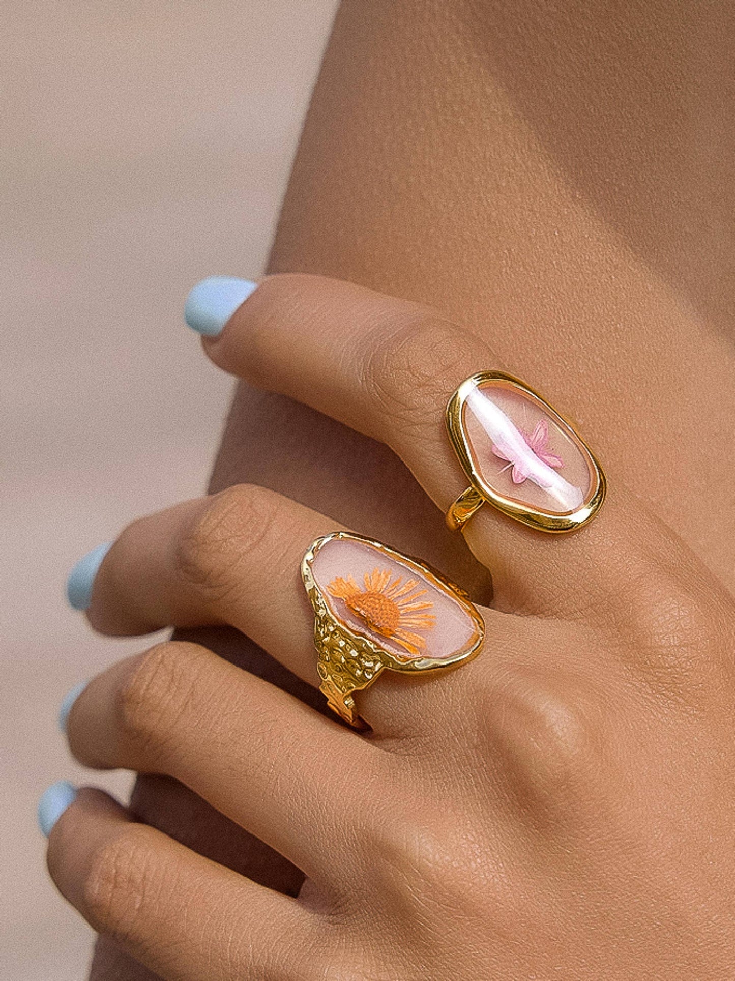 Flint 18K Gold Floral Ring