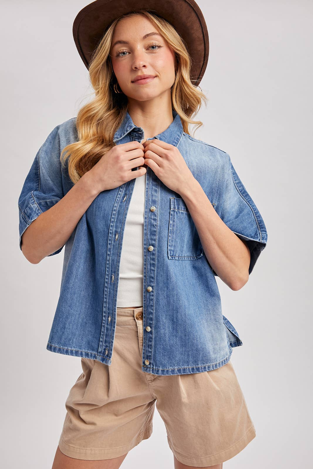 Denim & Daisies Button Up