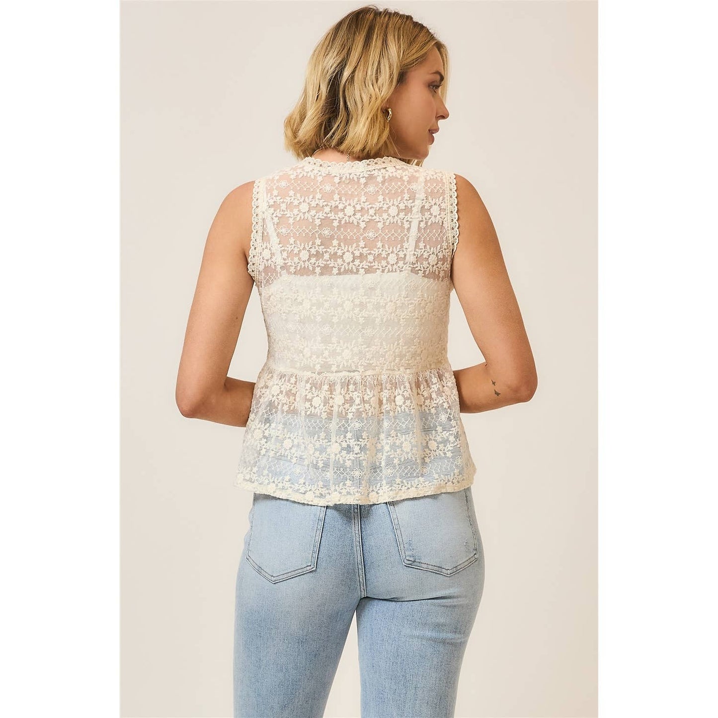 Lovely in Lace Vest