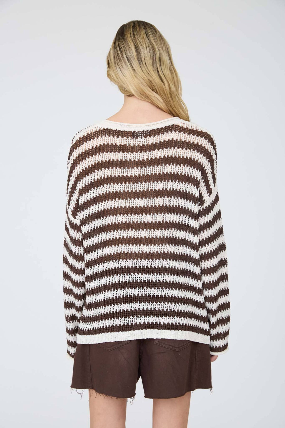 Reanna Raw Edge Vneck Sweater