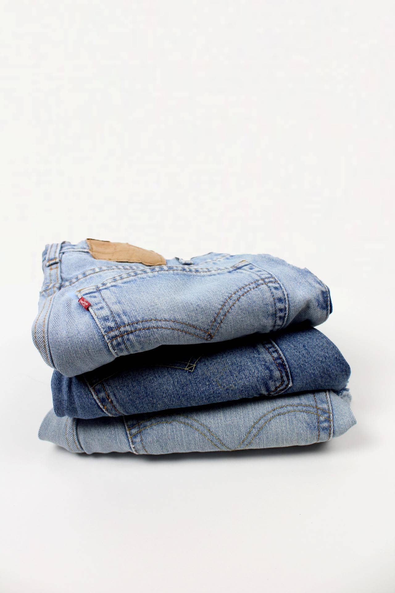 Mid-Rise Upcycled Denim Mini-Skirt, Original