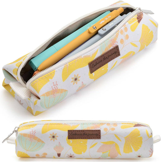 Pencil Case Yellow Floral