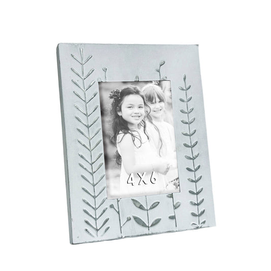 Embossed Leaf Metal Frame