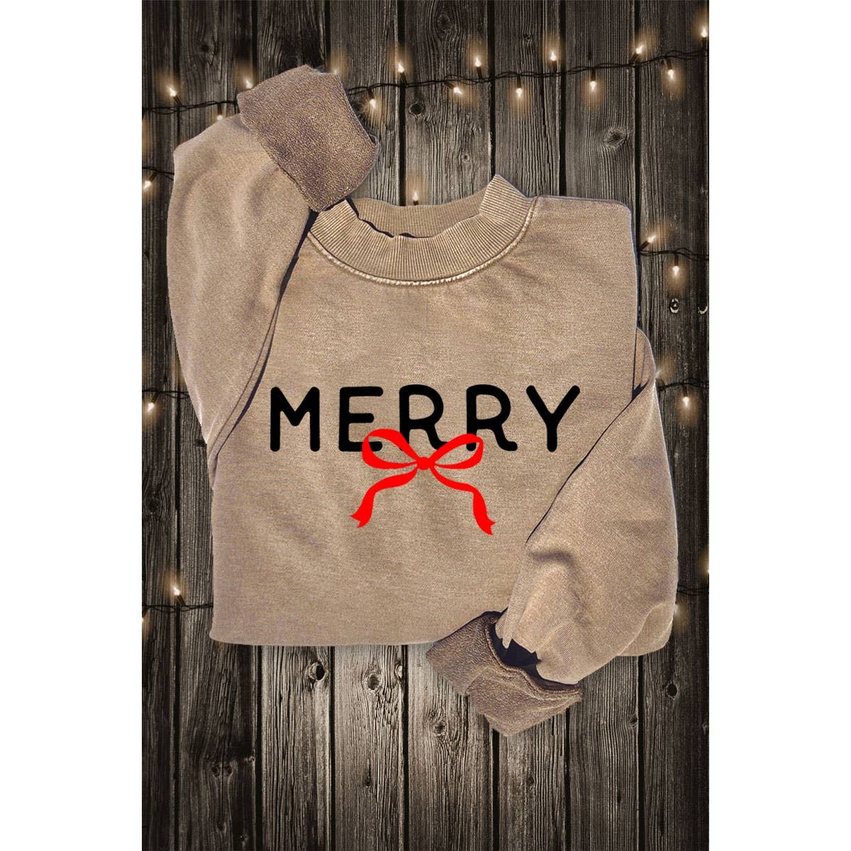Merry Ribbon Graphic Sweatshirt