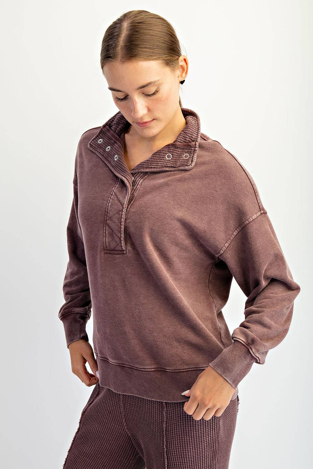 On the Go Cozy Snap Pullover