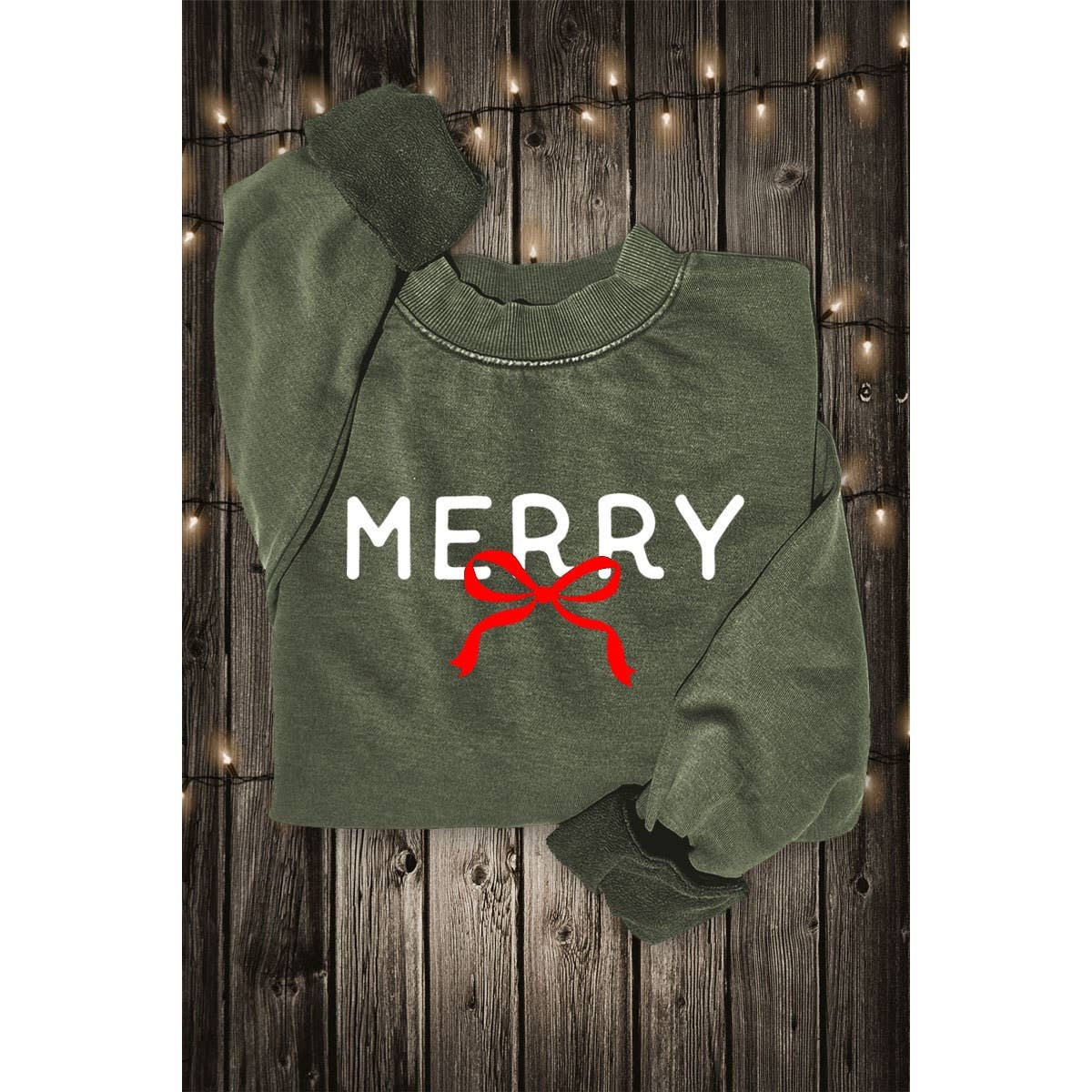 Merry Ribbon Graphic Sweatshirt