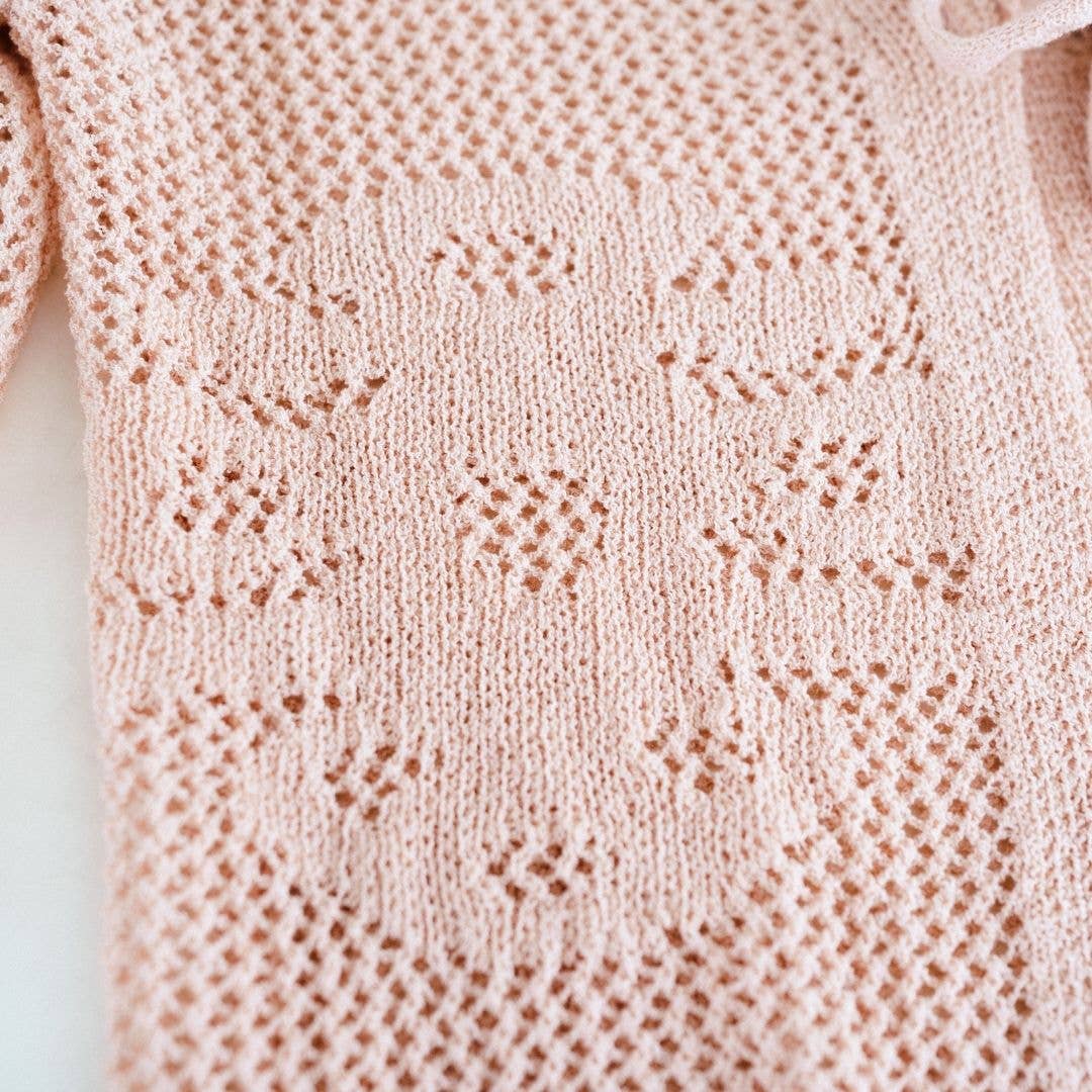 Crochet Bell Sleeve Cardigan- Women
