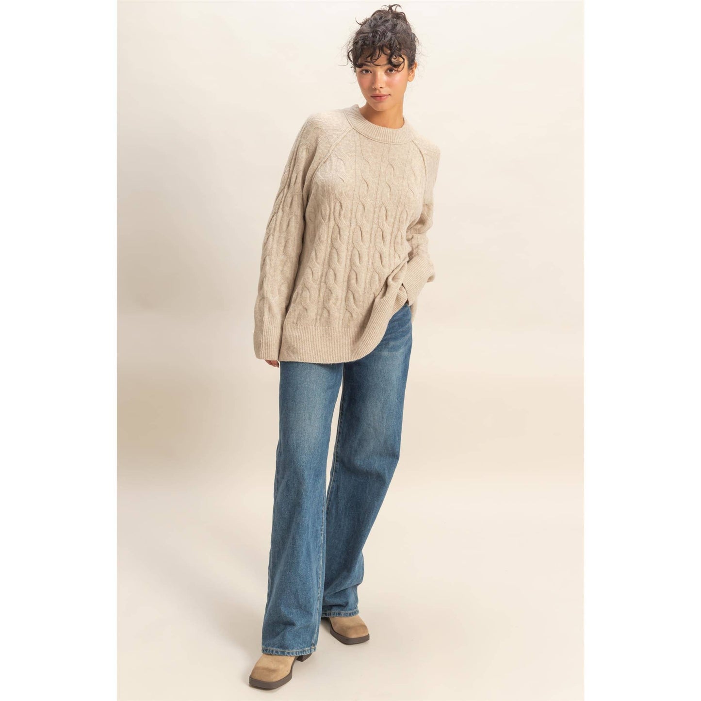 Cabin Fever Cable Knit Sweater