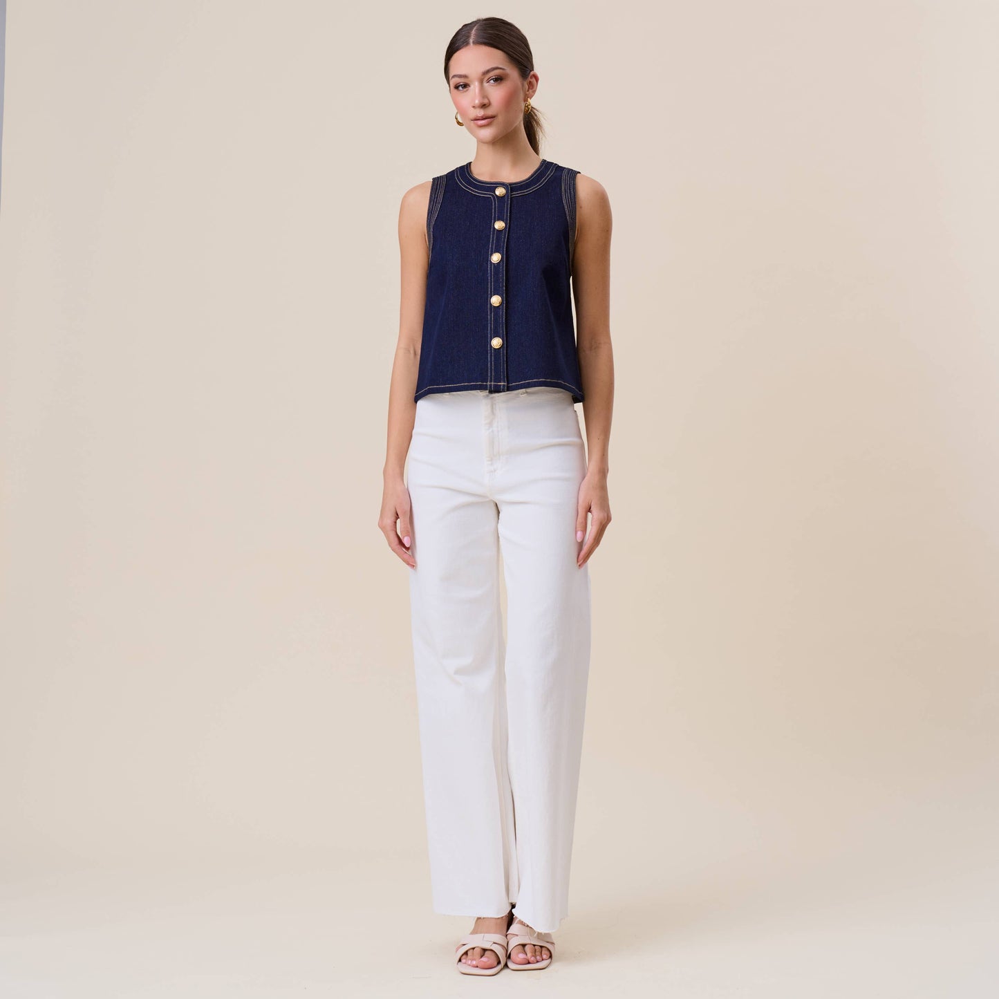 Ibiza Nights Button Top