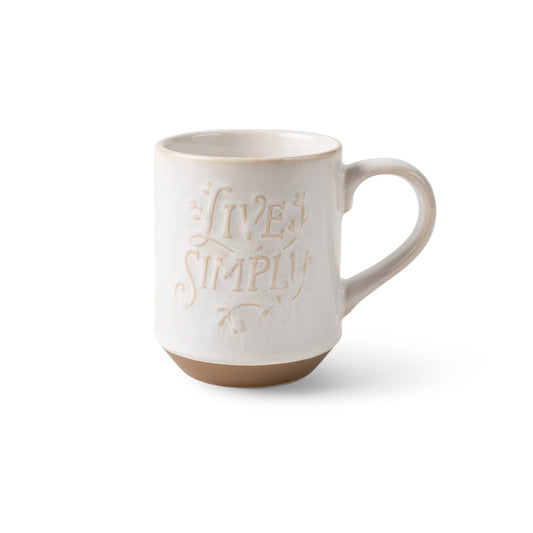 Live Simply Stoneware Ny Mug