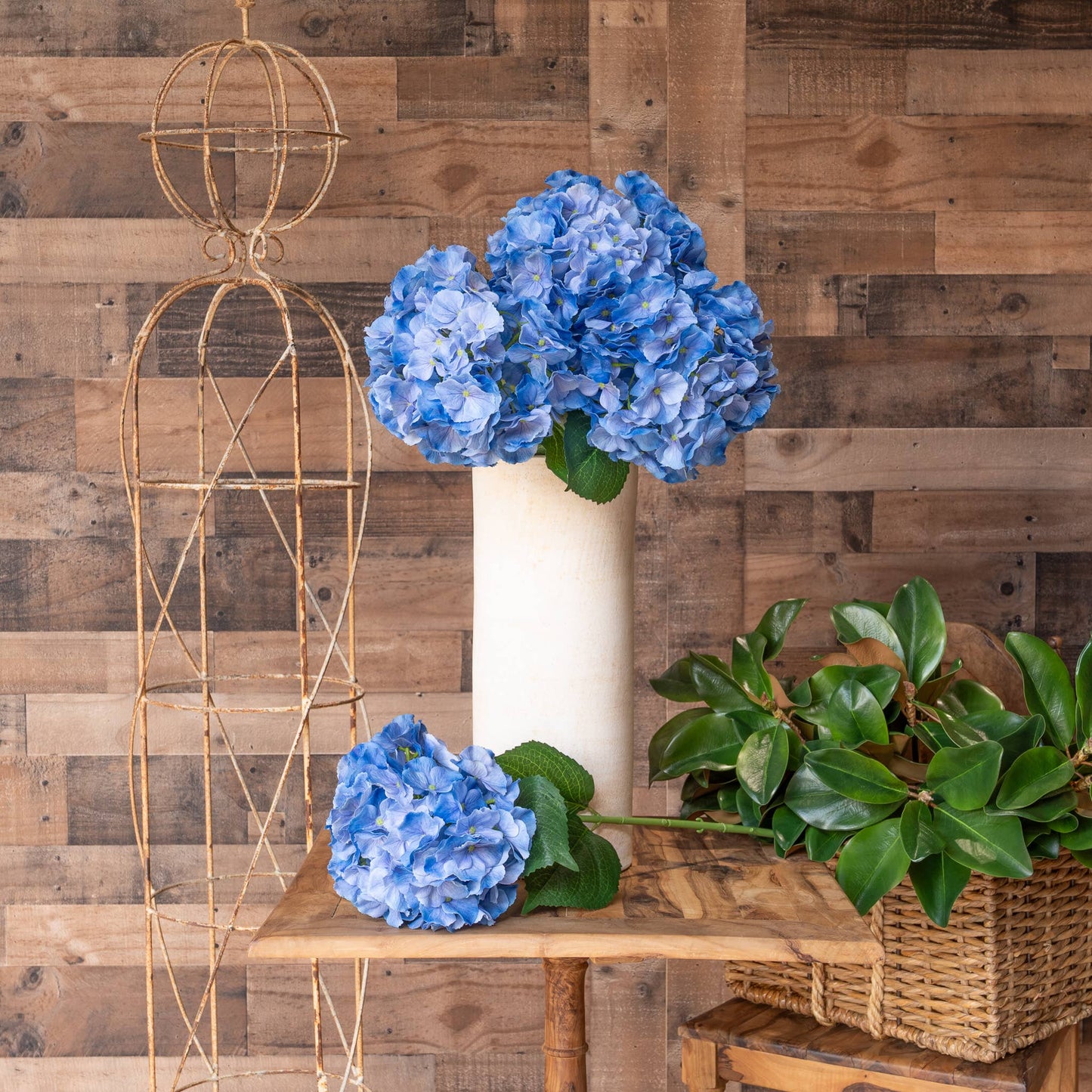 Real Touch Hydrangea - 29 Inch - Blue