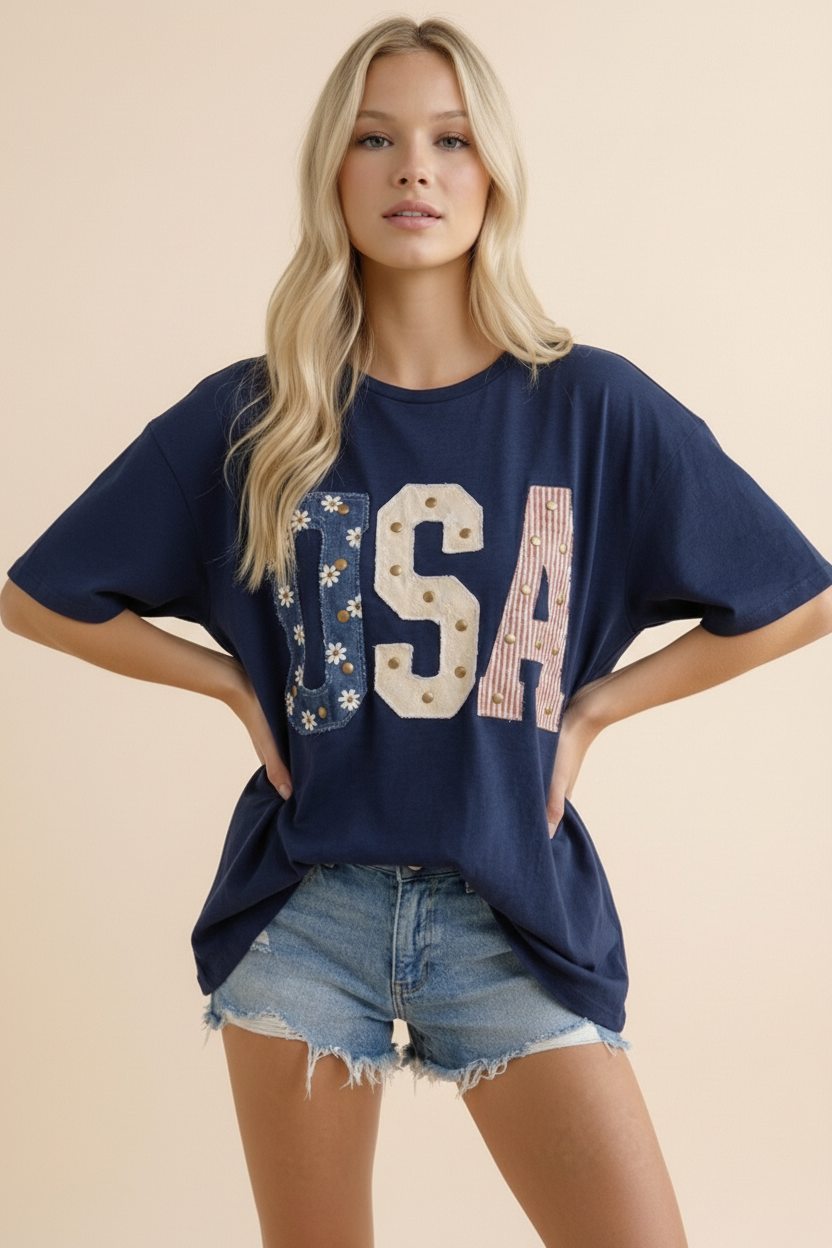 USA Studded Tee
