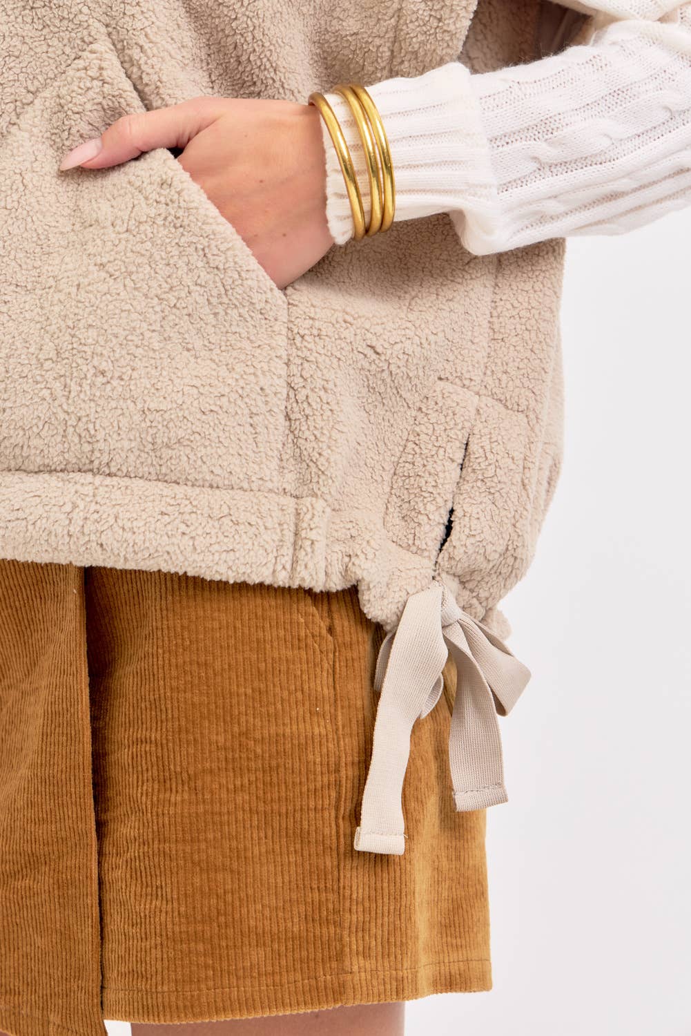 Cozy Are We Fleece Vest