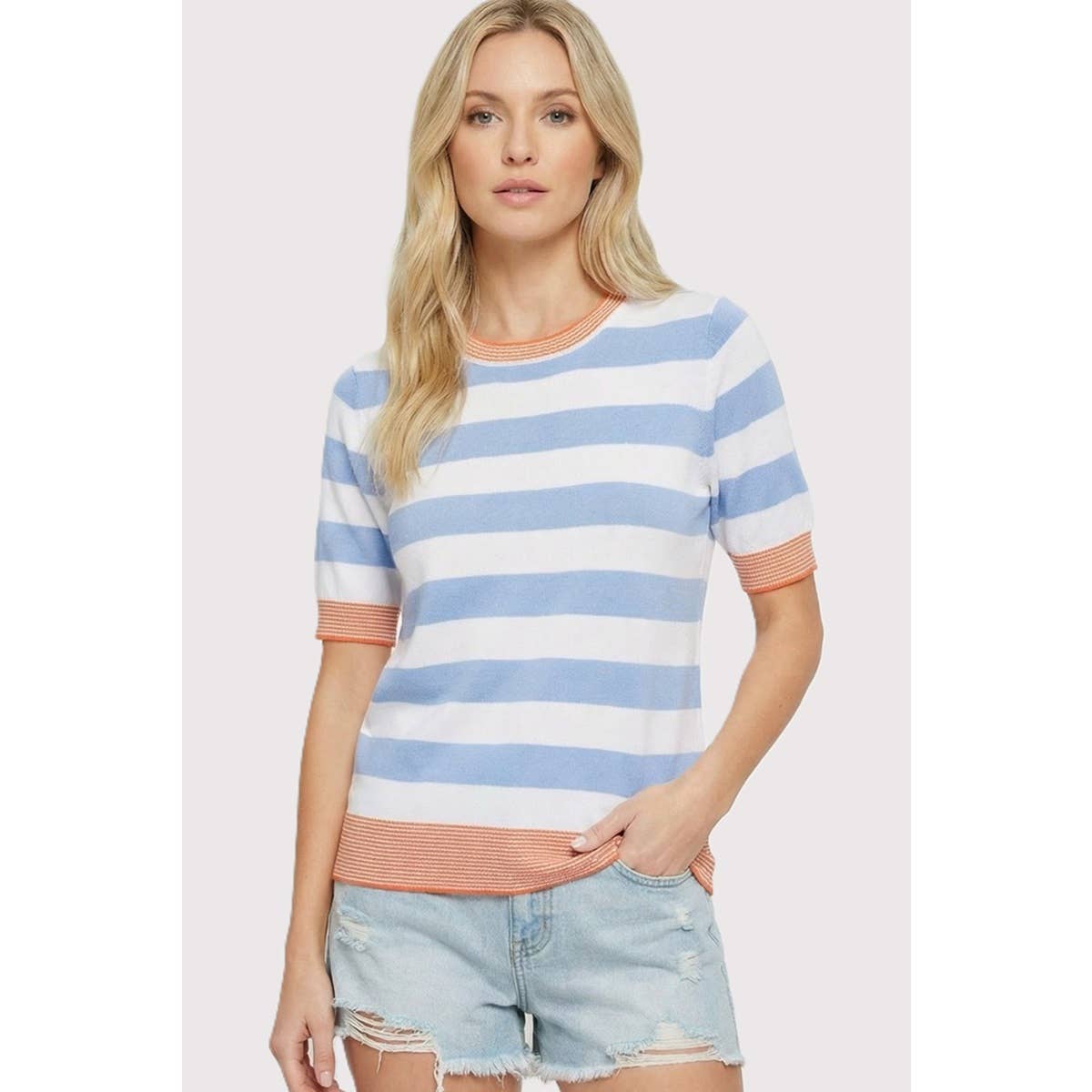 Take me away Stripe Sweater