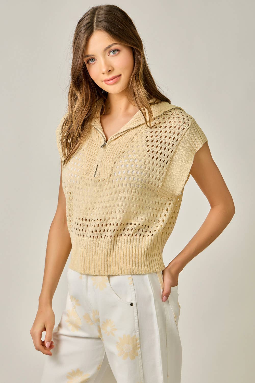 Ahoy Matey Zip Sweater