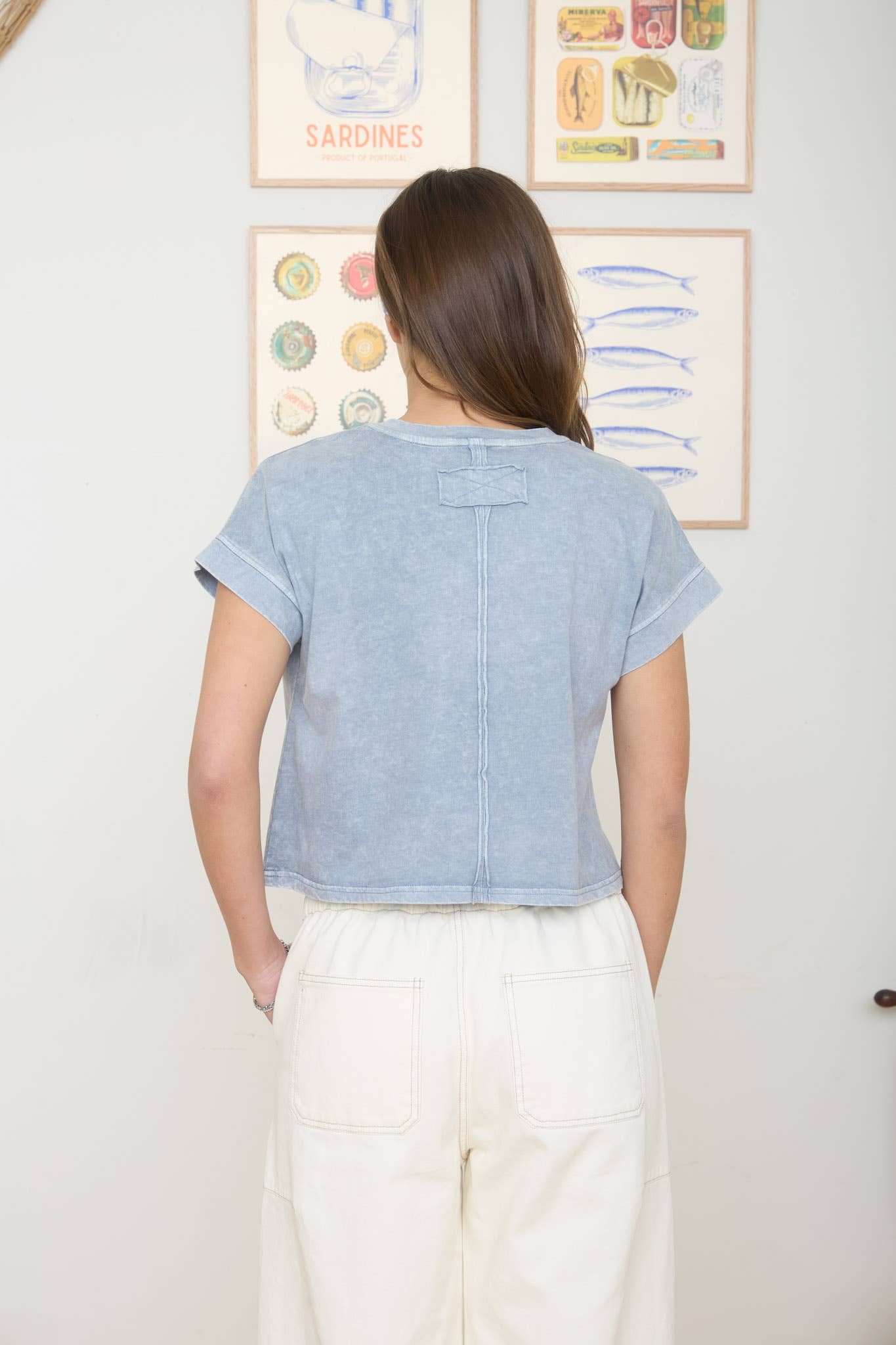 Boxy Girl Washed Tee