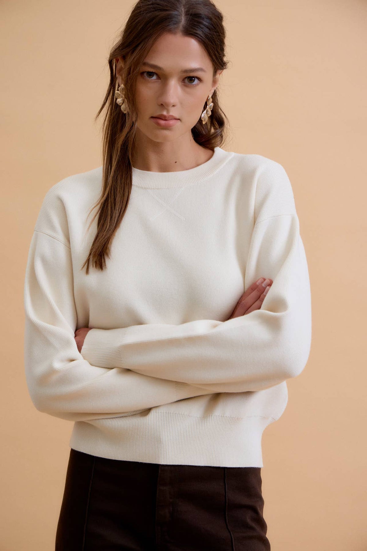 Ivy League Crop Sweatshirt