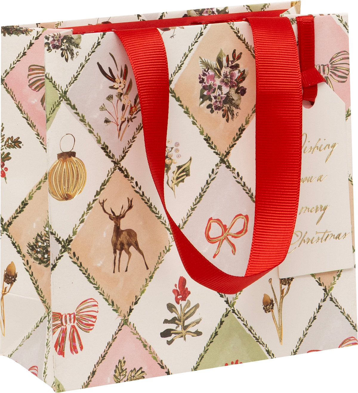 SMALL GIFT BAG WINTER WEAVE GLICK