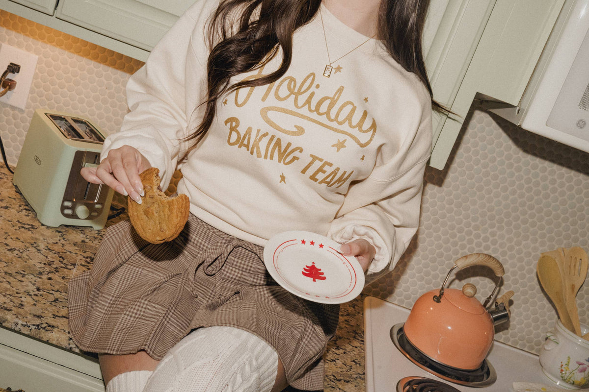 Holiday Baking Team 25 Natural Sweatshirt
