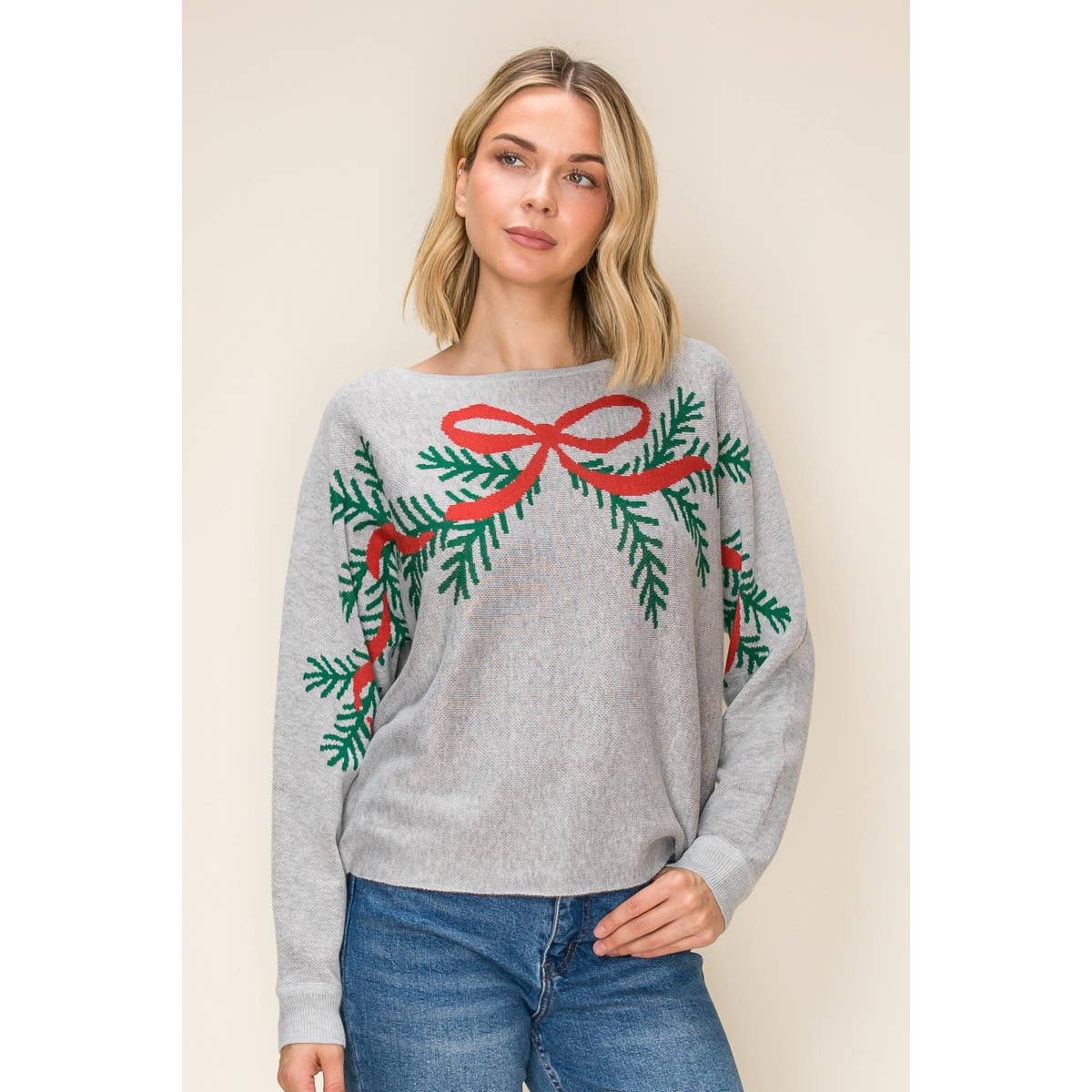 CHRISTMAS EVERGREEN SWEATER