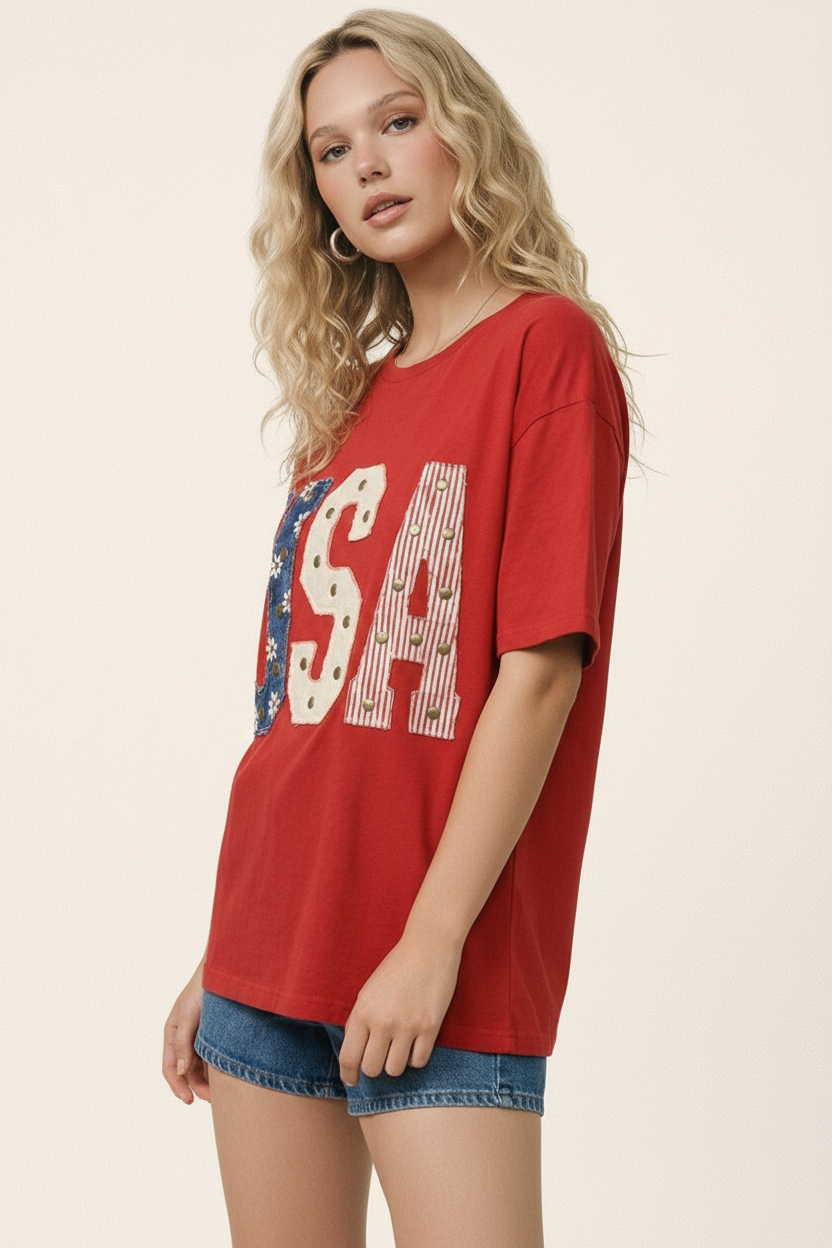 USA Studded Tee