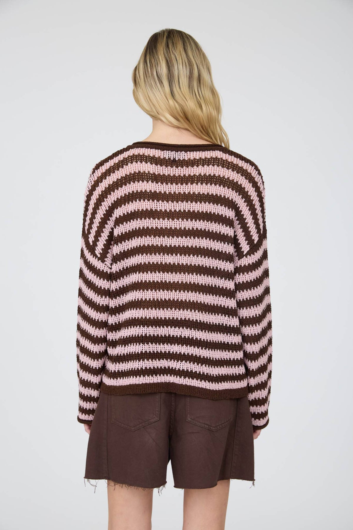 Reanna Raw Edge Vneck Sweater