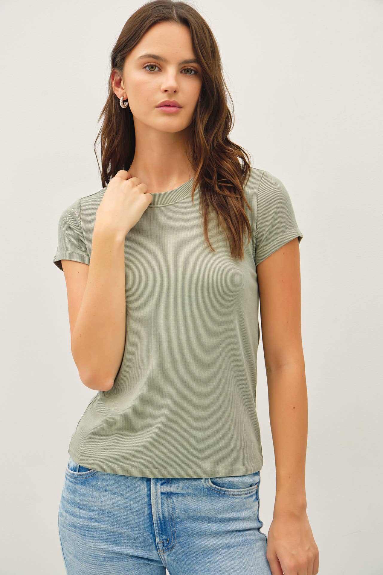 Basic Babe Ribbed Tee