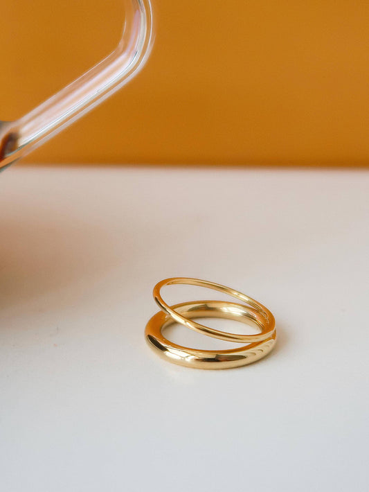 Harvey Non-Tarnish Classic Double Band Ring