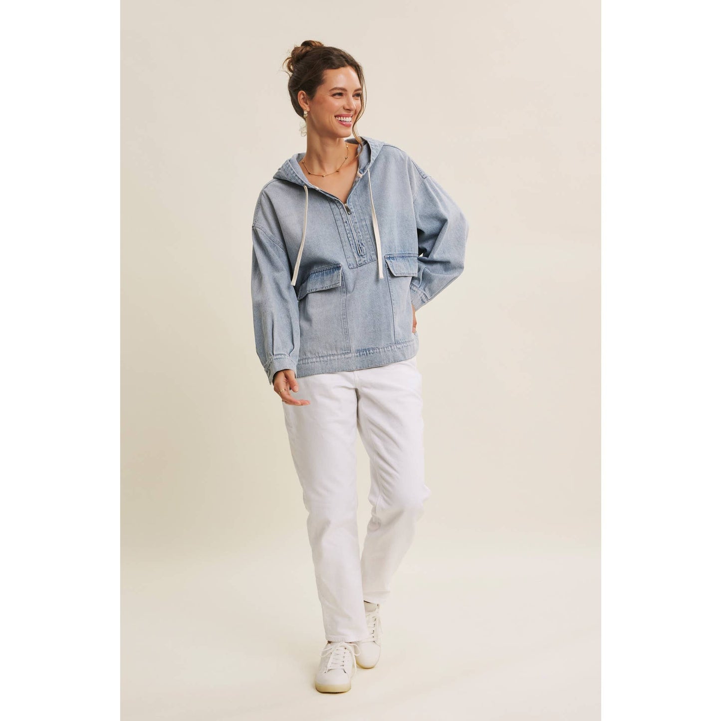 Winter Blues Denim Pullover