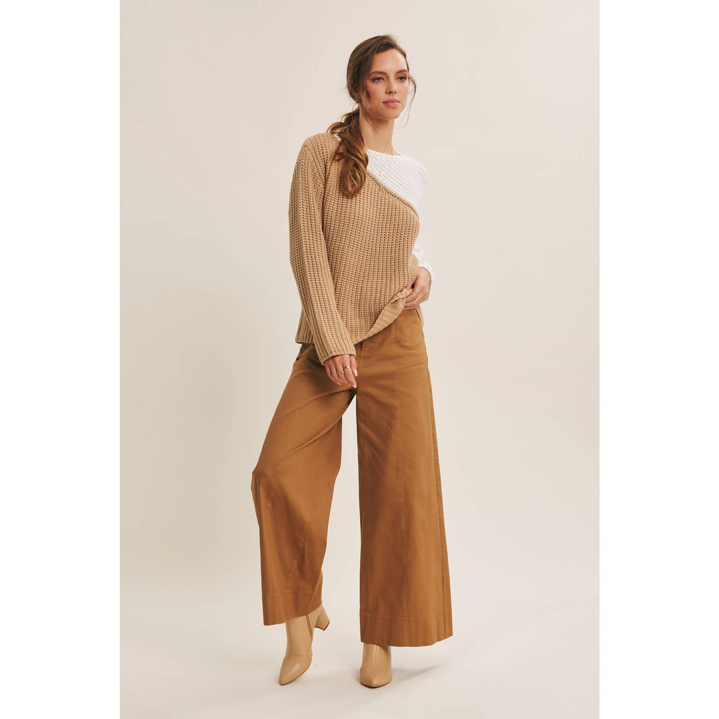 Coffee Shop Colorblock Top