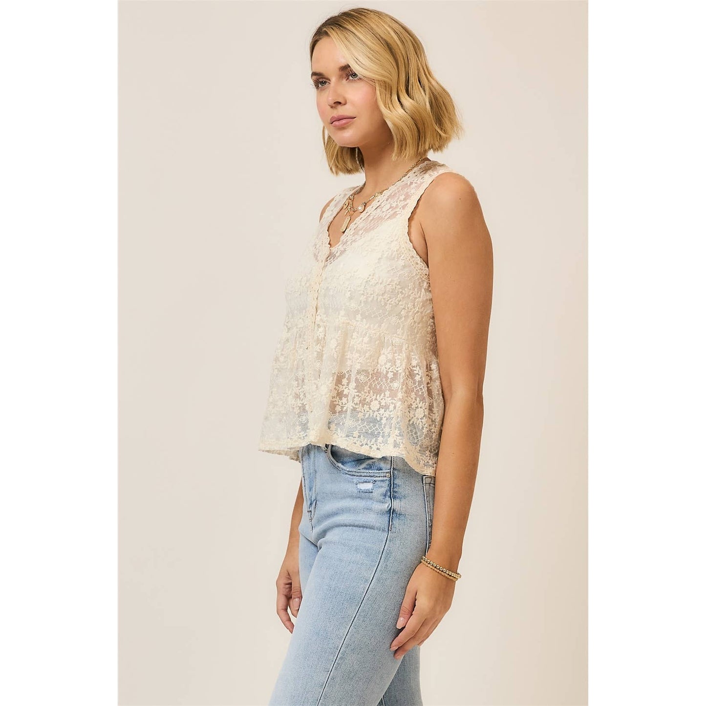 Lovely in Lace Vest