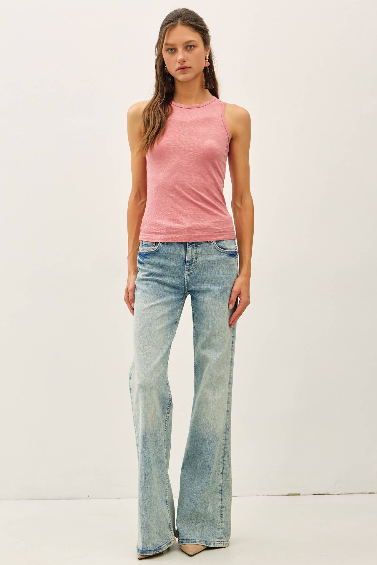 GARMENT DYED COTTON SLUB TANK TOP