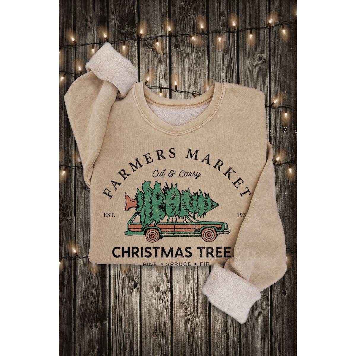 FARMERS MARKET CUT MINERAL GRAPHIC SWEATSHIRTS