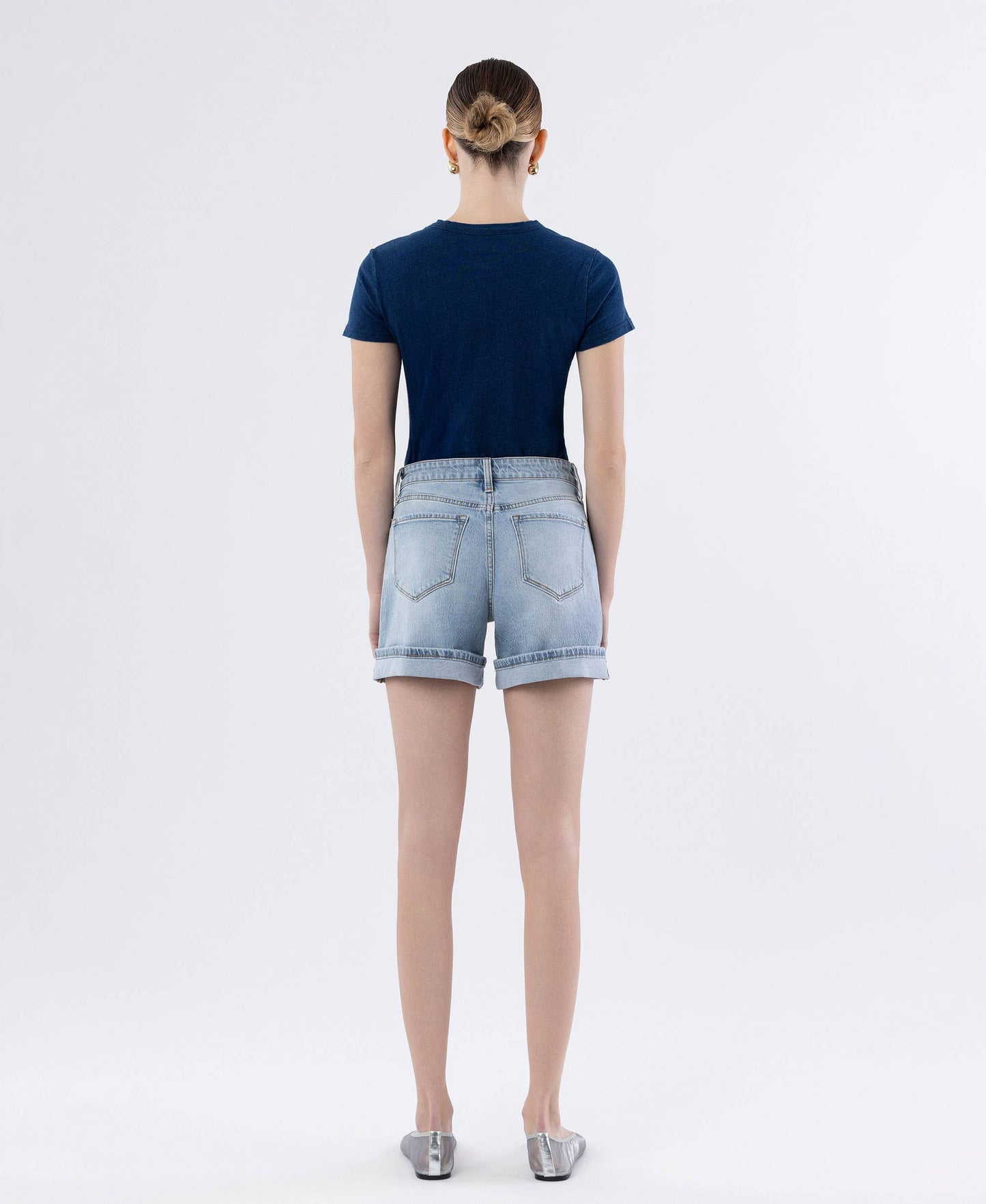 Dulcify Cuffed Jean Shorts