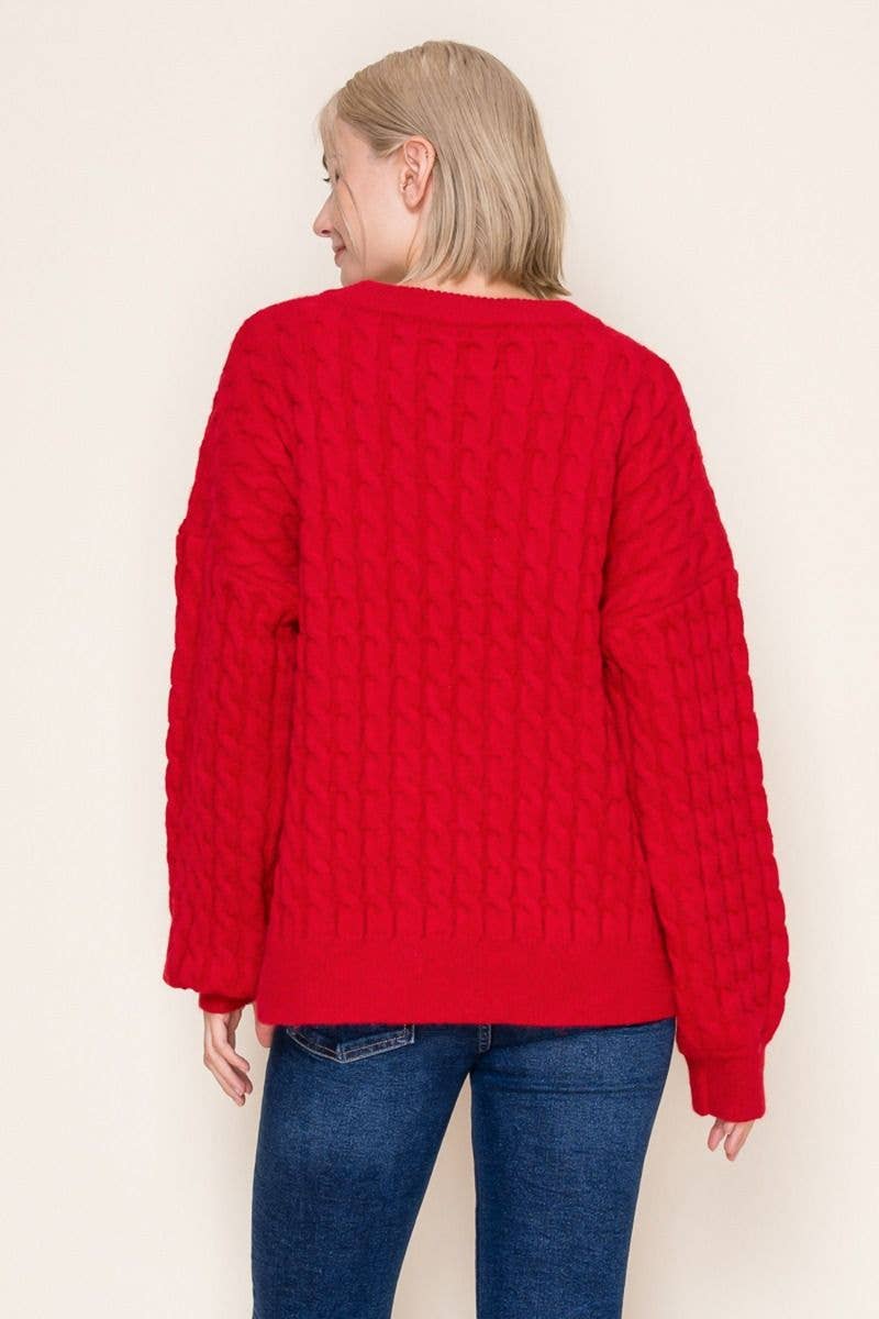 Merry & Bright Green Pullover