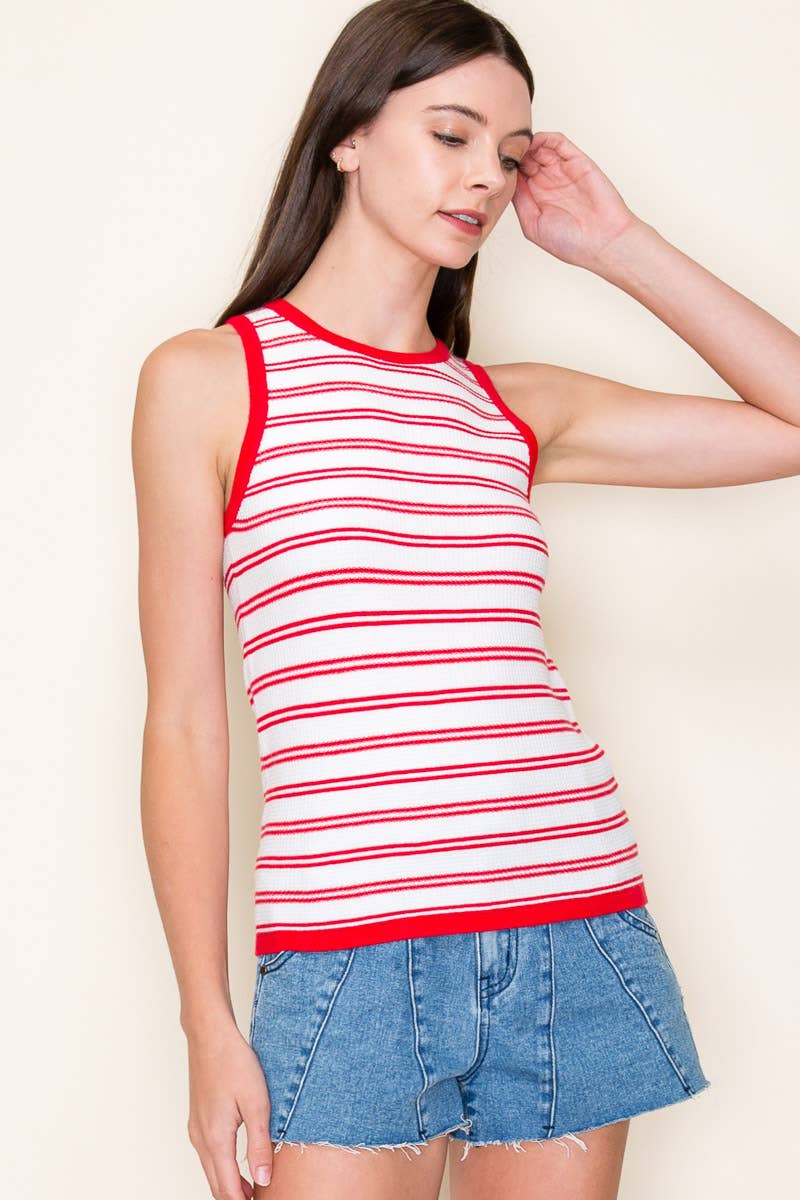 Below Deck Striped Tank