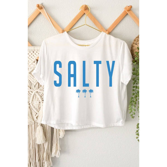 SALTY GRAPHIC CROP TOP