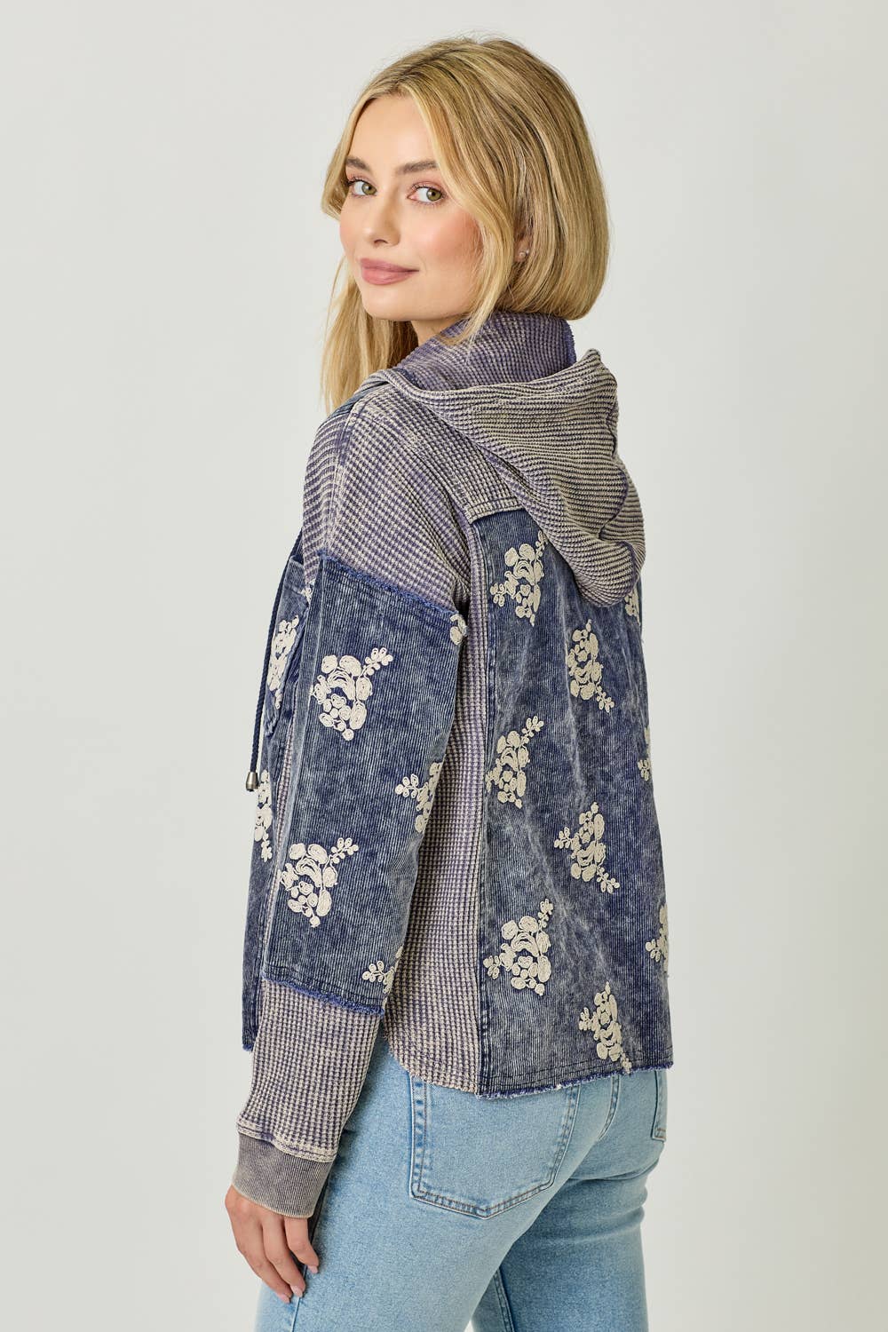 Baby Blues Floral Shacket