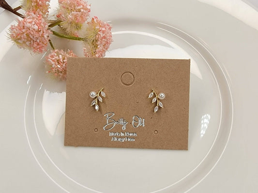 Cz Post Earring