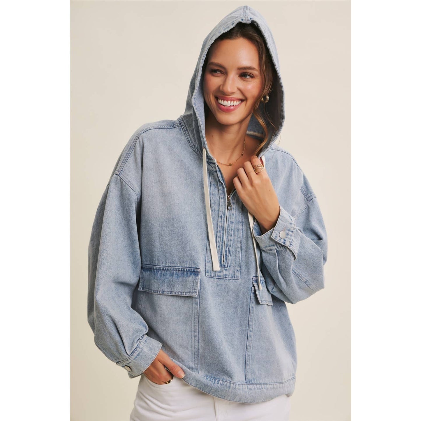Winter Blues Denim Pullover