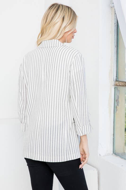 Corporate Girly Blazer White