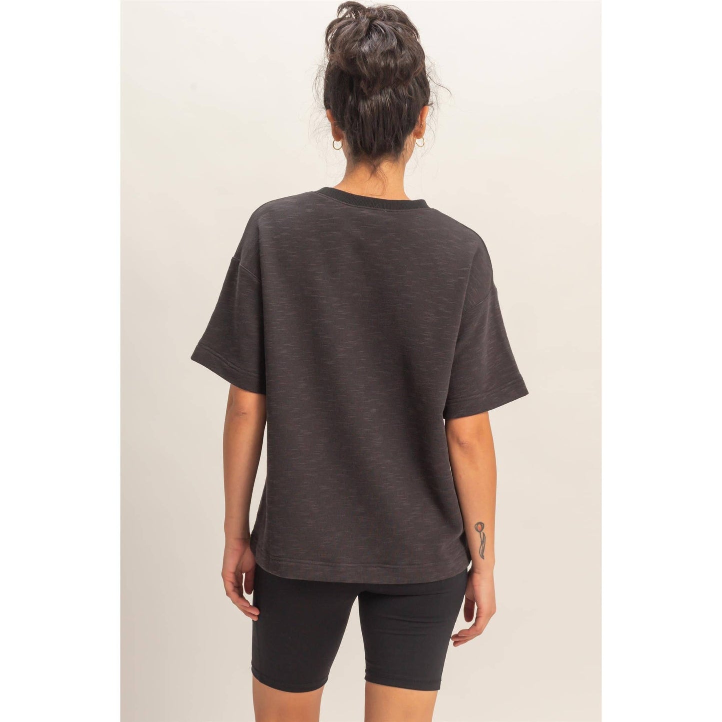 Saige Rolled Sleeve Top
