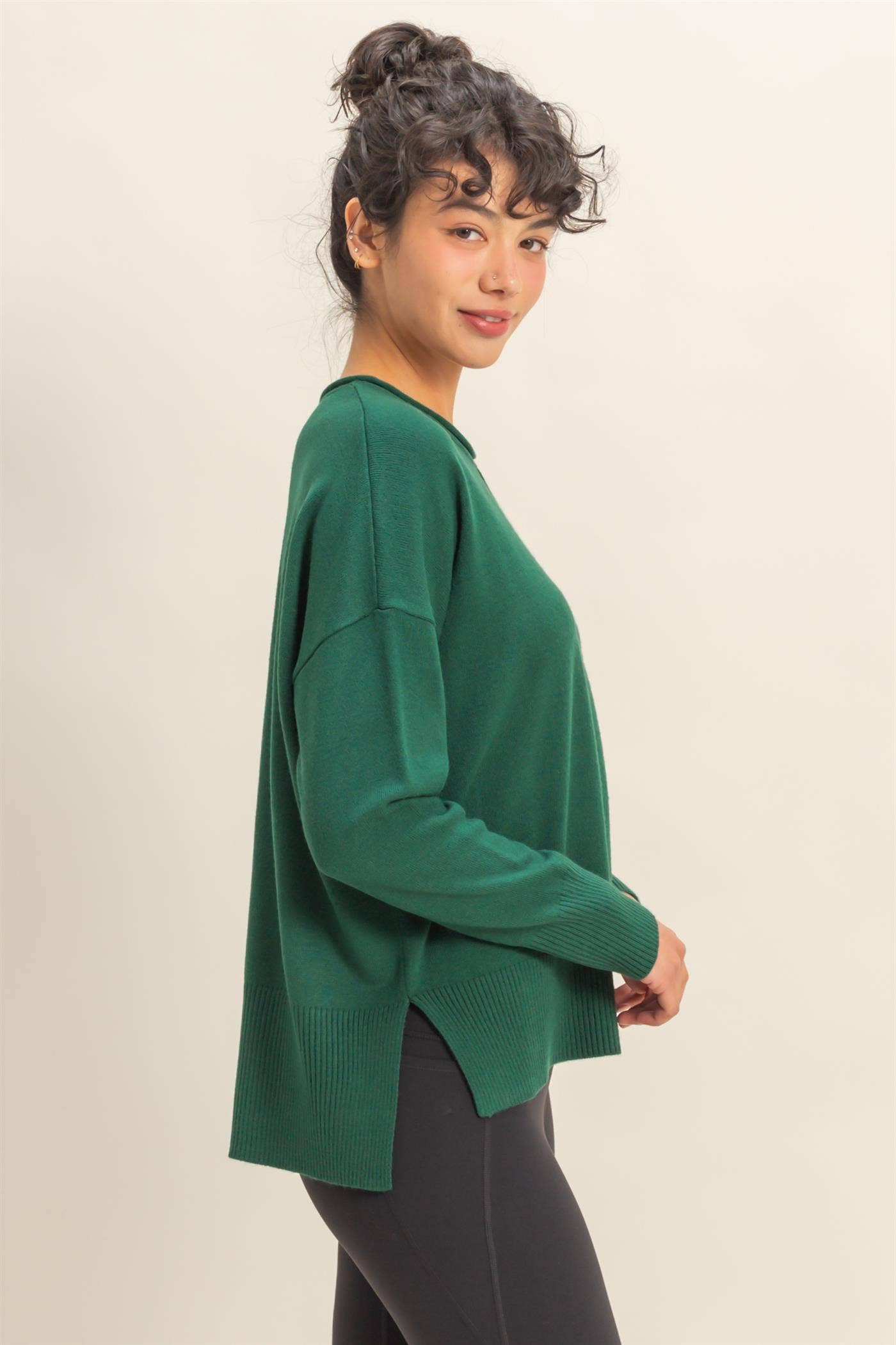 Winter Vibes Center Seam Sweater